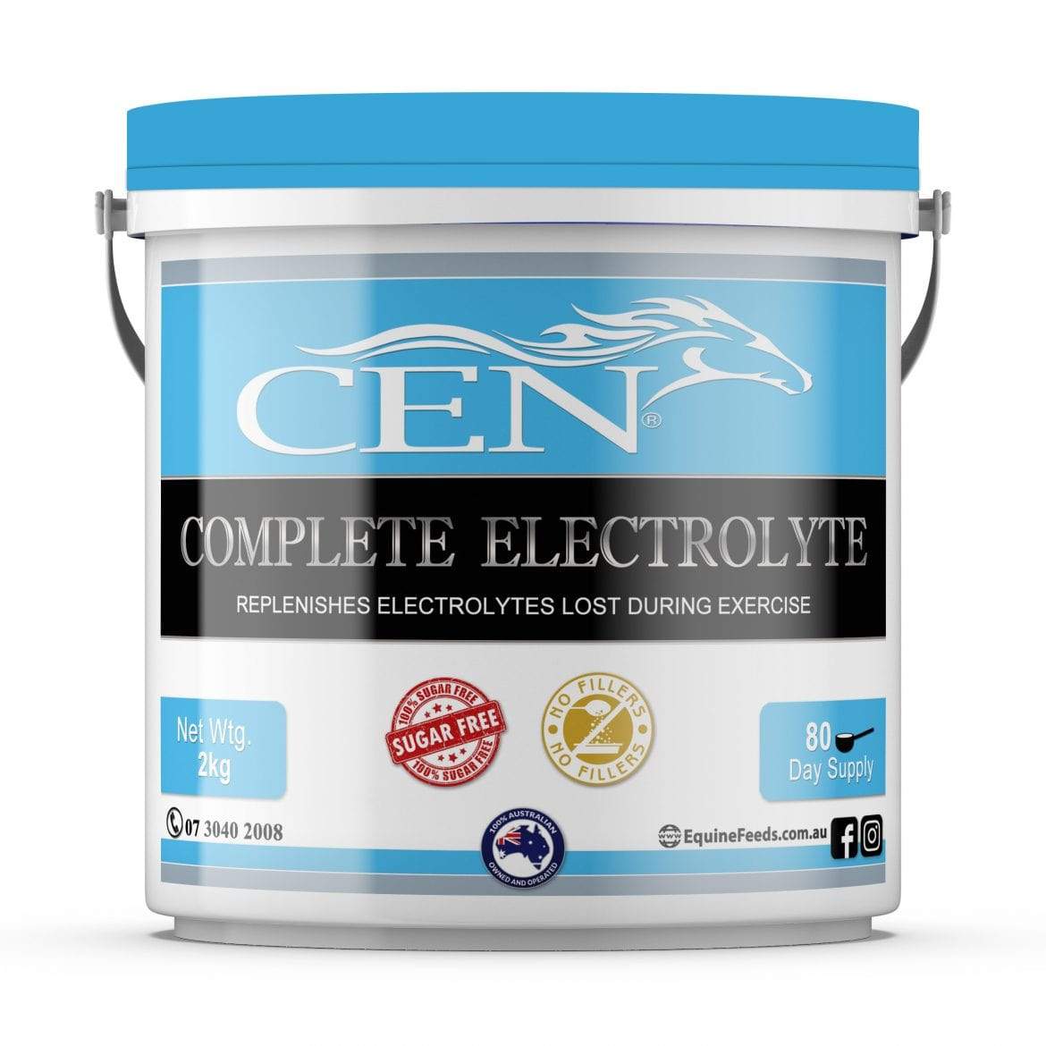 CEN - COMPLETE EQUINE NUTRITION FEED SUPPLEMENTS 2KG Cen Complete Electrolyte No Sugar