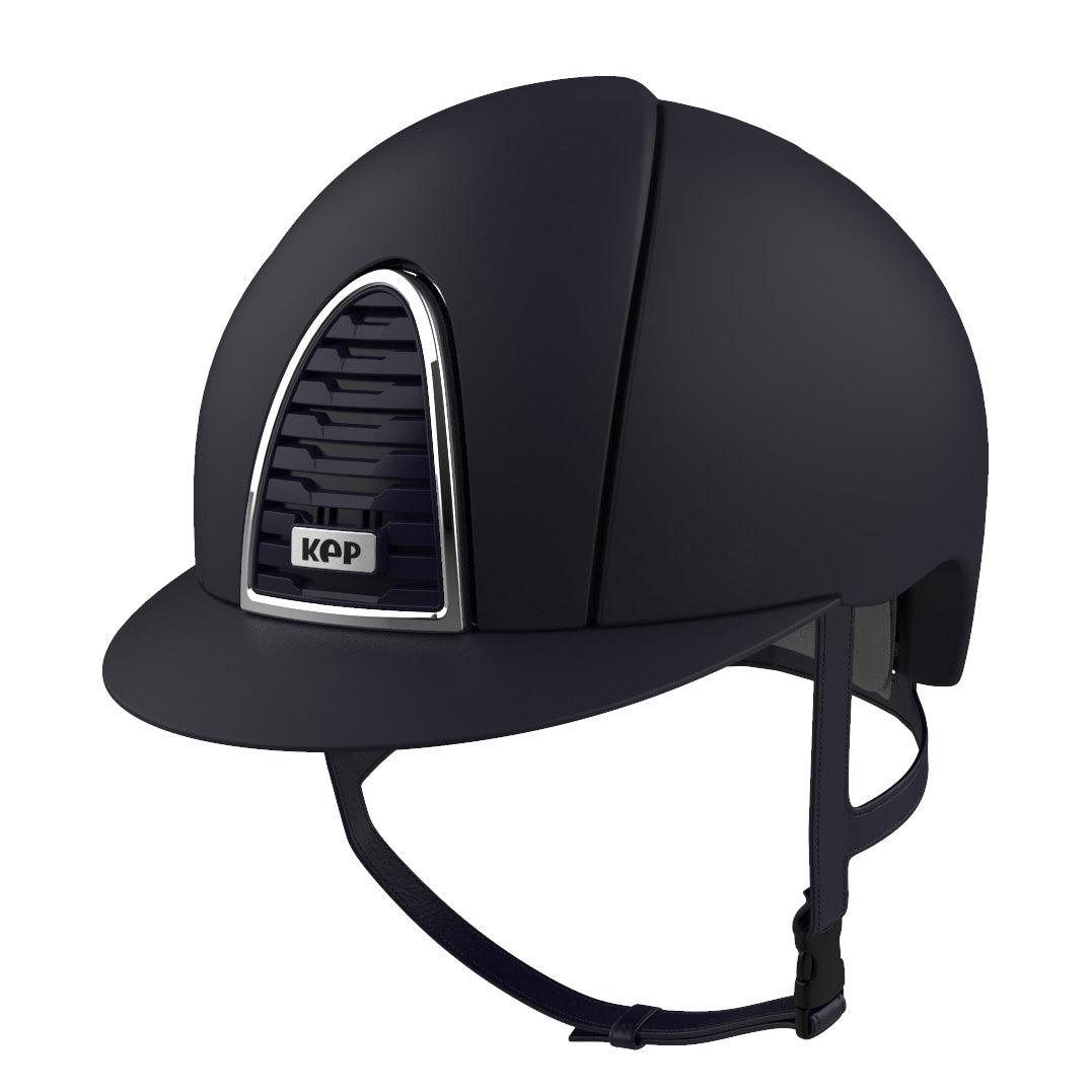 KEP ITALIA HELMETS & SAFETY M (51CM-58CM) / BLUE Kep Cromo 2.0 Textile Helmet With Silver PRE ORDER