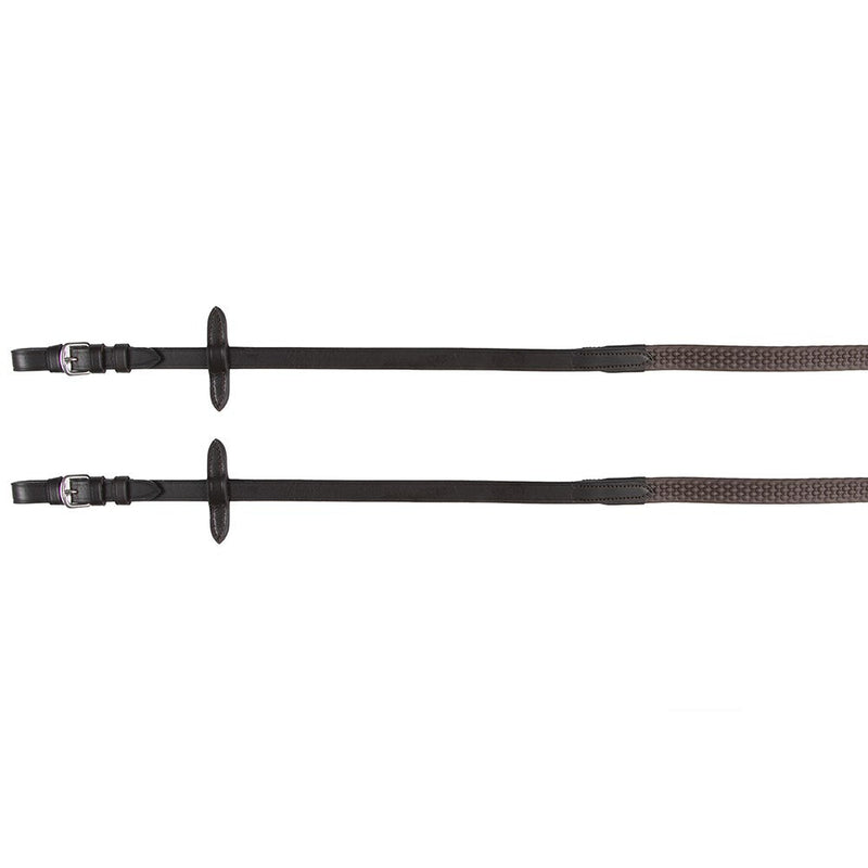 LANDSBOROUGH BRIDLES & STRAPPING Leather Reins with Pimple Grip