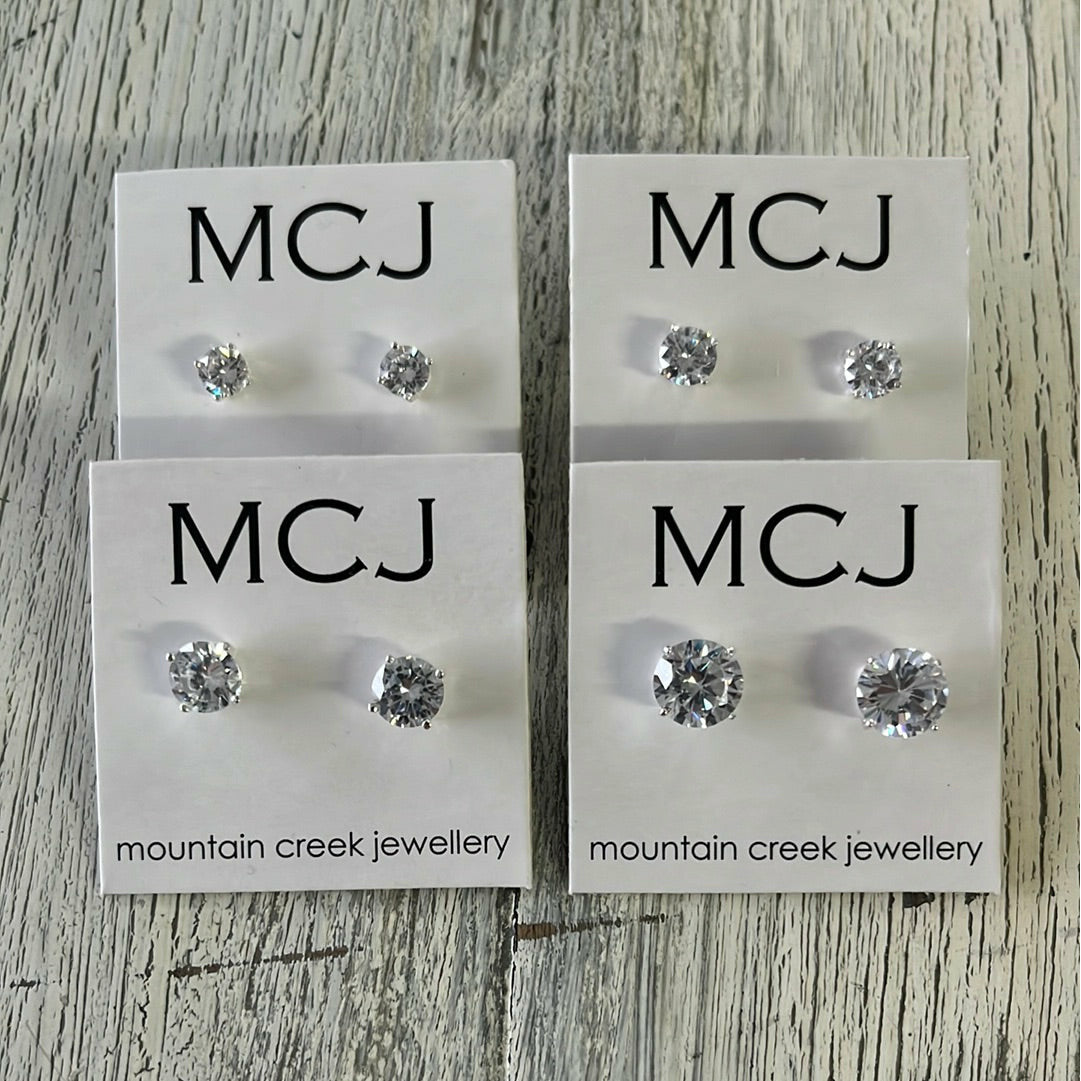 MOUNTAIN CREEK JEWELLERY JEWELLERY Mcj Cz Stud Earrings