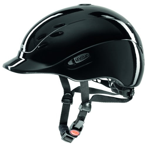 UVEX 49 - 54 Uvex Onyxx Riding Helmet in Shiny Black