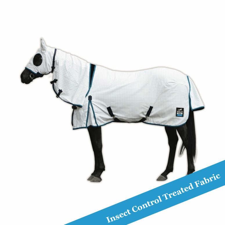 Wild Horse Insect Repellent Horse Rug Ripstop Bug Rug With Hood