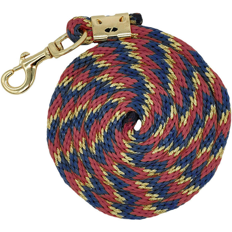 ZILCO HALTERS & LEADS NAVY Zilco Estate Lead Rope With Gold Snap