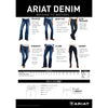 ARIAT CLOTHING Ariat Mid Rise Straight Leg Jeans - Clarissa Midnight
