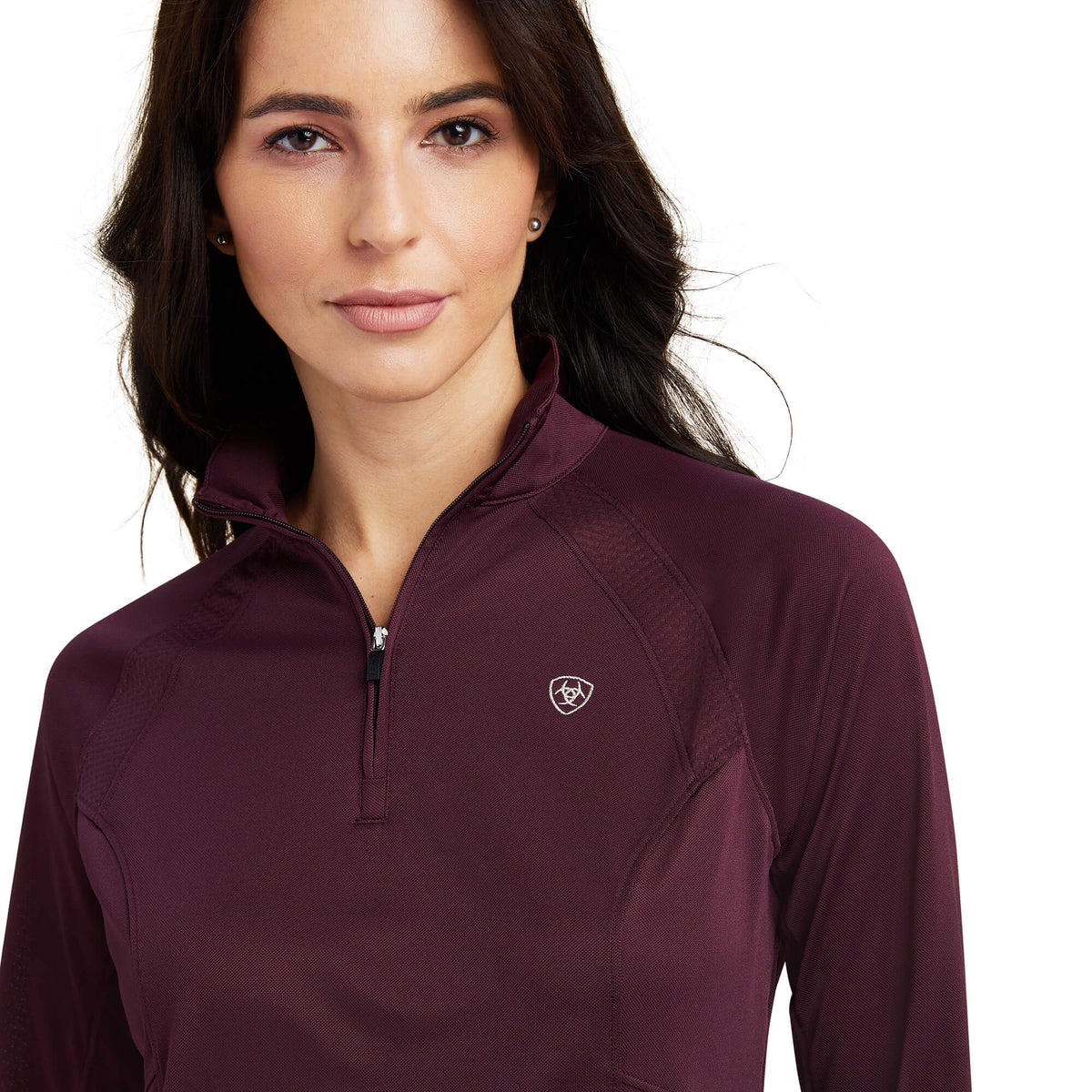 ARIAT CLOTHING Ariat Sunstopper 2.0 1/4 Zip in Mulberry