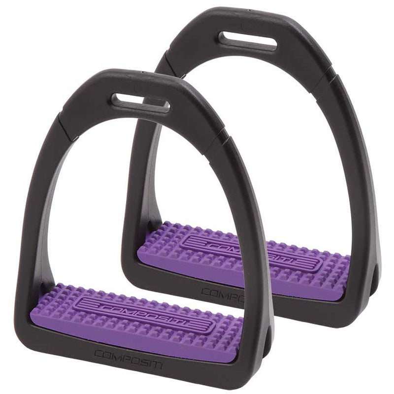 COMPOSITI STIRRUPS & LEATHERS SMALL / PURPLE Compositi Premium Stirrups