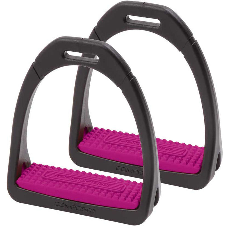 COMPOSITI STIRRUPS & LEATHERS SMALL / RASBERRY Compositi Premium Stirrups