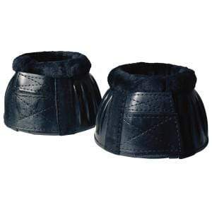 EQUI GUARD BOOTS & BANDAGES Ribbed Rubber Over Reach Boot With Fleece