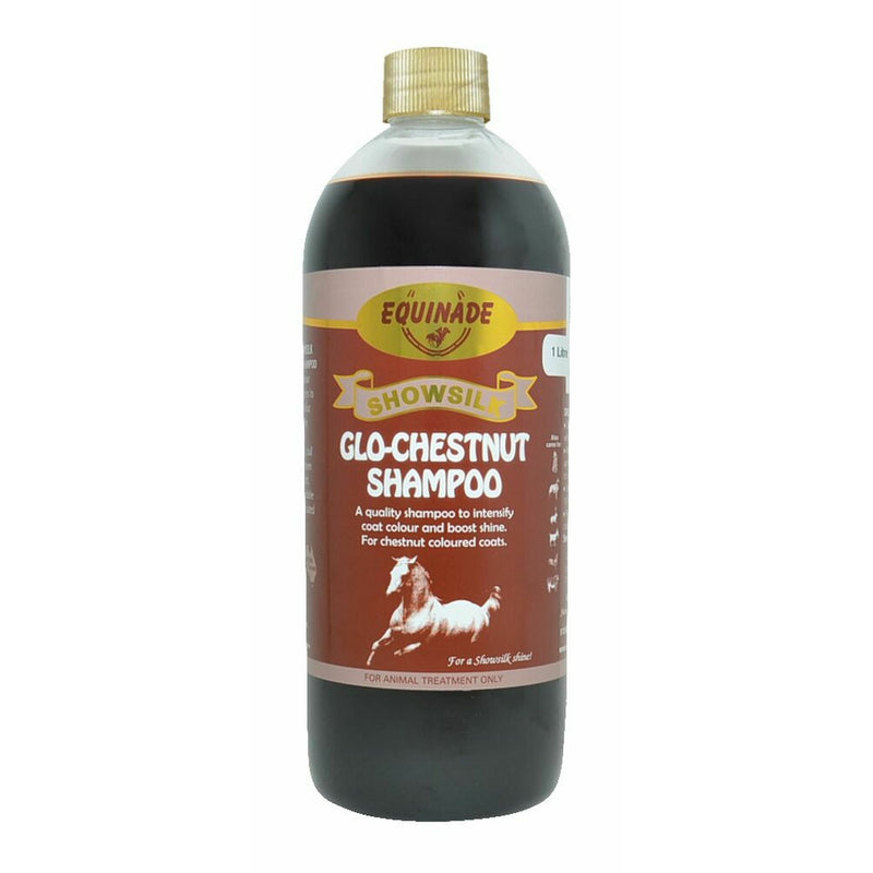 EQUINADE STABLE SUPPLIES GLO-CHESTNUT / 1L Equinade Showsilk Glo Colour Shampoo