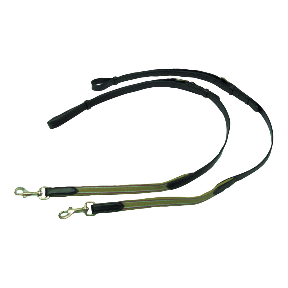 EUREKA BRIDLES & STRAPPING Leather Side Reins With Elastic