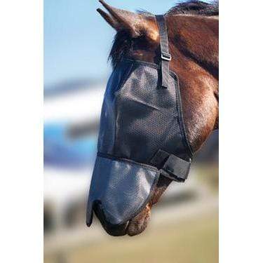 FLYVIELS BY DESIGN RUGS & ACCESSORIES Flyveils By Design Extended Nose Cover Fly Veil - 100% Blackout For Pink Noses