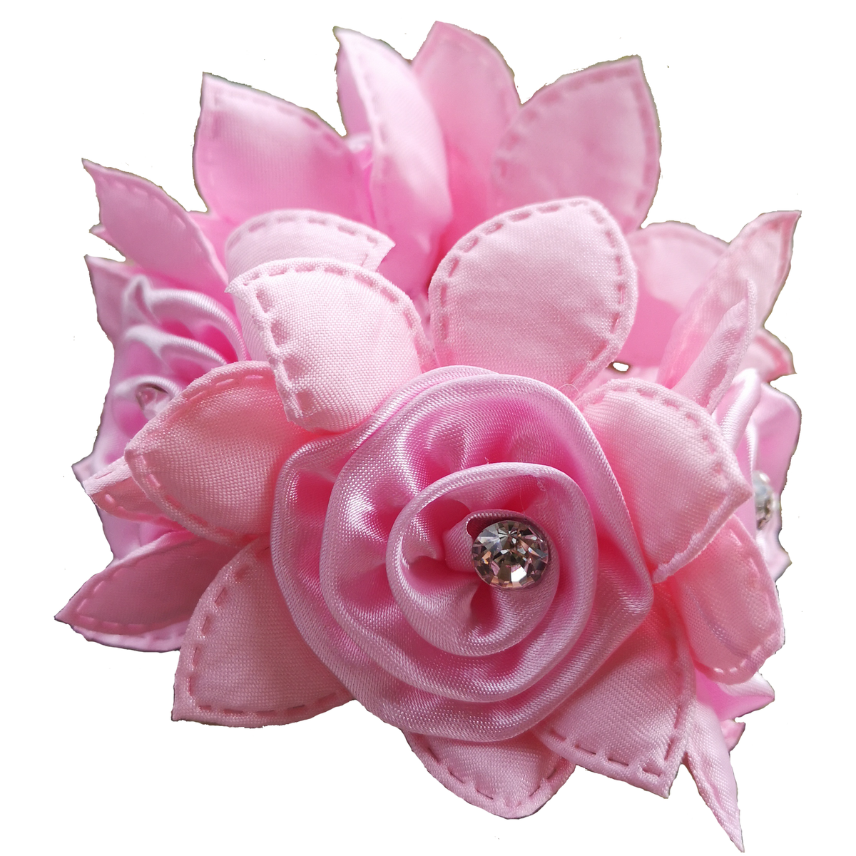 HAMAG ACCESSORIES PINK Hamag Rose Scrunchie