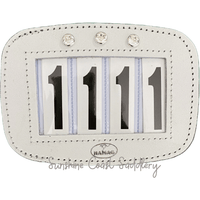 HAMAG BRIDLES & STRAPPING 3 DIGIT / BROWN / YES Hamag Saddlecloth Number - Plain Leather