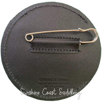 HAMAG BRIDLES & STRAPPING Hamag Saddlecloth Number - Plain Leather Round