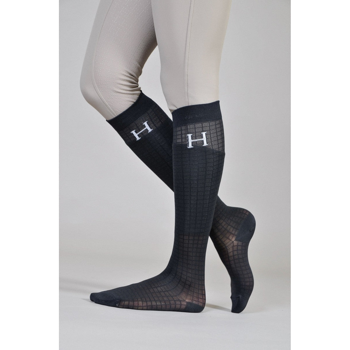 HARCOUR ACCESSORIES 35-39 / BLACK Harcour Sopra Riding Socks - Twin Pack