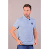 HARCOUR CLOTHING Harcour Mens Poker Polo Blue