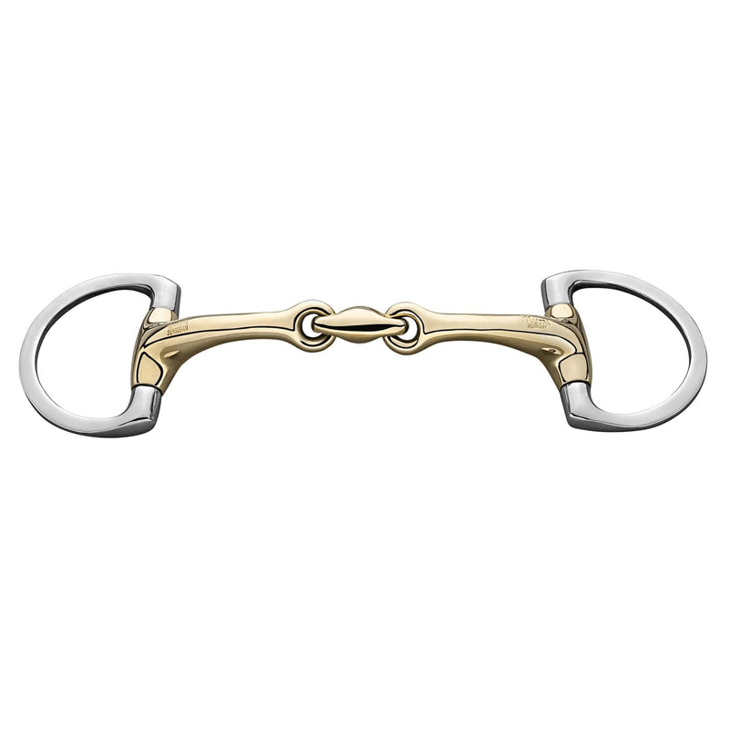 HERM SPRENGER BITS & ACCESSORIES Sprenger Dynamic Rs Eggbutt Bradoon Double Jointed Snaffle Bit - D STYLE DISCONTINUED