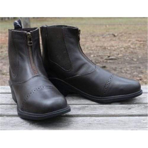 HUNTINGTON EQUESTRIAN FOOTWEAR Huntington Leather Zipper Jodhpur Boots