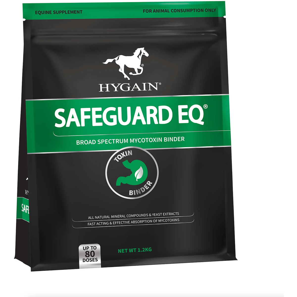 HYGAIN FEED SUPPLEMENTS 1.2KG Hygain Safeguard Eq Toxin Binder For Horses