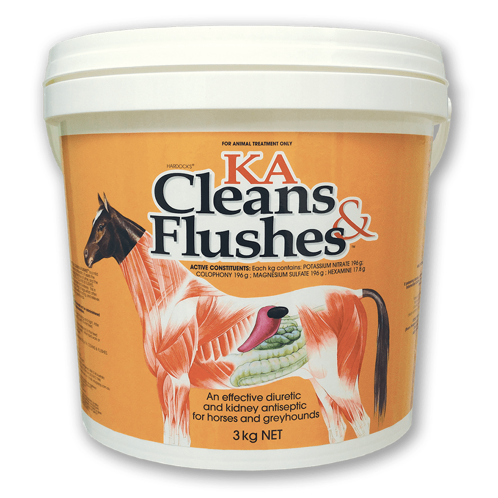 INTERNATIONAL ANIMAL HEALTH STABLE SUPPLIES 3KG Iah Ka Cleans & Flushes