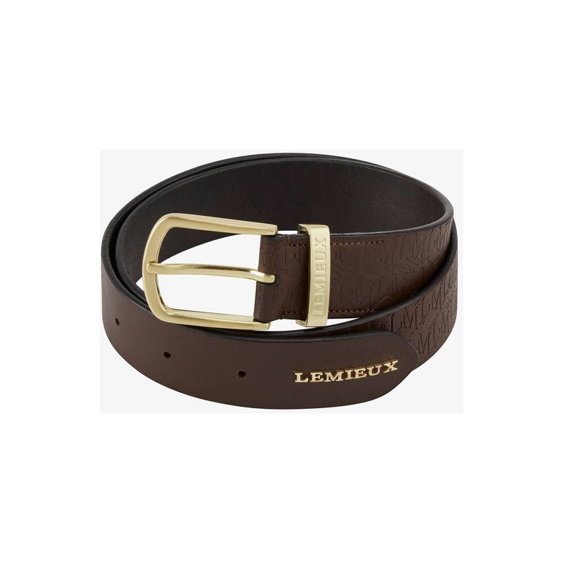 LEMIEUX ACCESSORIES XS / BROWN LeMieux Debossed Leather Belt