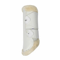 LEMIEUX BOOTS & BANDAGES M / WHITE LeMieux Fleece Edge Mesh Brushing Boot