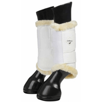 LEMIEUX BOOTS & BANDAGES M / WHITE LeMieux Fleece Lined Brushing Boot