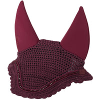 LEMIEUX BRIDLES & STRAPPING LeMieux Diamante Acoustic Fly Hood - Burgundy