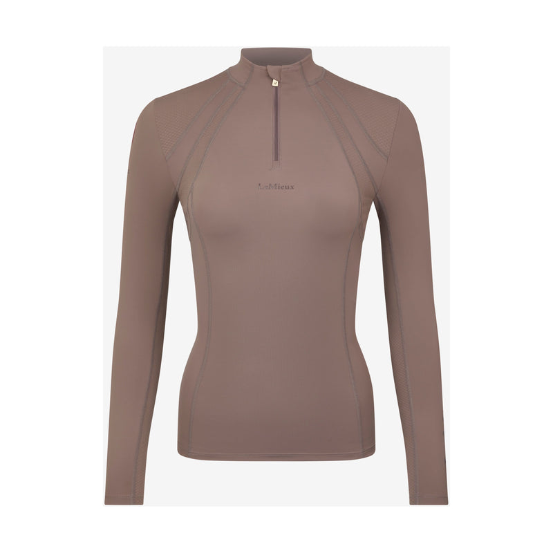 LEMIEUX CLOTHING LeMieux Mia Mesh Long Sleeve Base Layer in Walnut