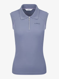 LEMIEUX CLOTHING LeMieux Sleeveless Sport Polo in Jay Blue