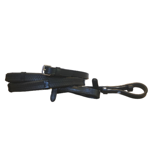 LUMIERE BRIDLES & STRAPPING Lumiere Leather & Rubber Grip Reins