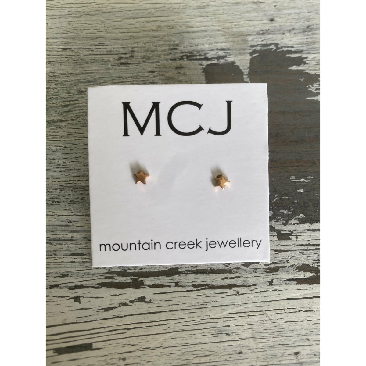 MOUNTAIN CREEK JEWELLERY JEWELLERY Mcj Rose Gold Plated Star Earrings