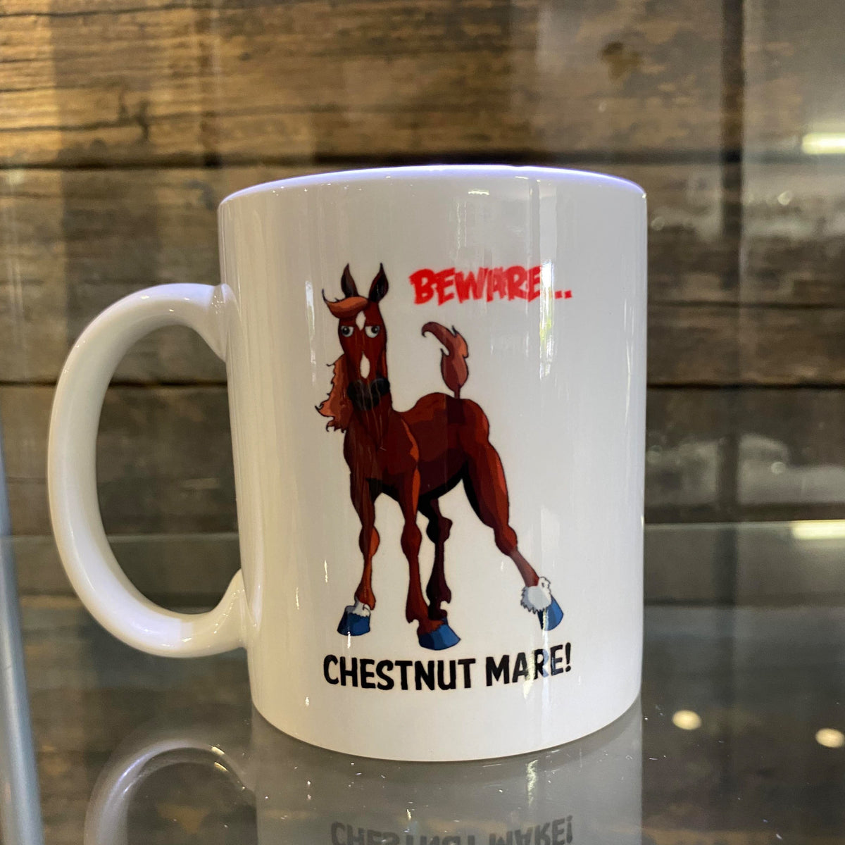 PAINT HORSE Beware Chestnut Mare Mug