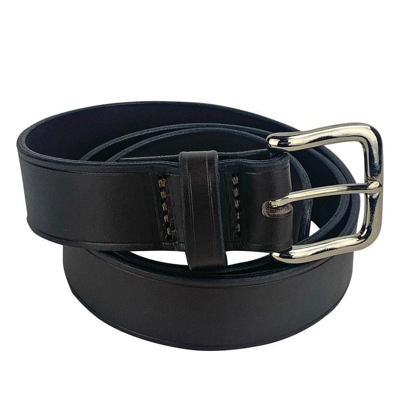 PORTER'S SADDLES Porters Leather Keeper Belt - Dark Brown