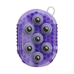 SHOWMASTER STABLE SUPPLIES PURPLE Magnetic Massage Ball Curry Comb