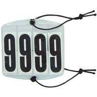 STC BRIDLES & STRAPPING 4 DIGIT Plastic Number Holder