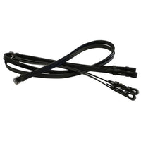 STC BRIDLES & STRAPPING BLACK Forked Pelham Reins