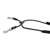 STC BRIDLES & STRAPPING BLACK Leather Round Elastic Side Reins