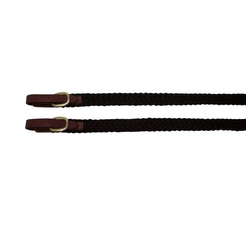 STC BRIDLES & STRAPPING BROWN Cottonfields Hack Reins