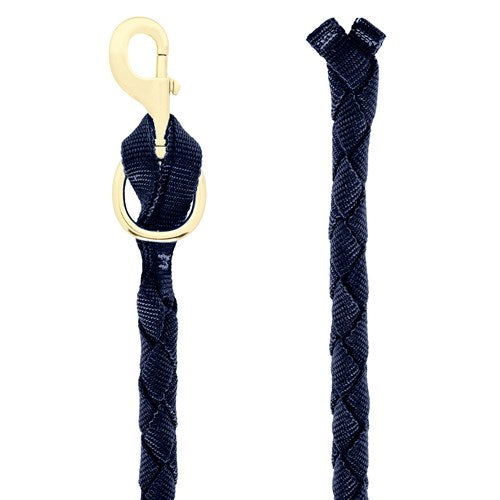 STC HALTERS & LEADS NAVY Premium Hand-Braided Poly Lead