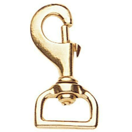 STC STABLE SUPPLIES Brass Flat Swivel Snaphook