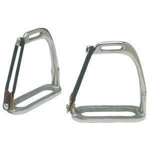 STC STIRRUPS & LEATHERS Stainless Steel Peacock Stirrup Irons