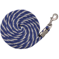 ZILCO HALTERS & LEADS BLUE Zilco Stripe Braided Lead Rope