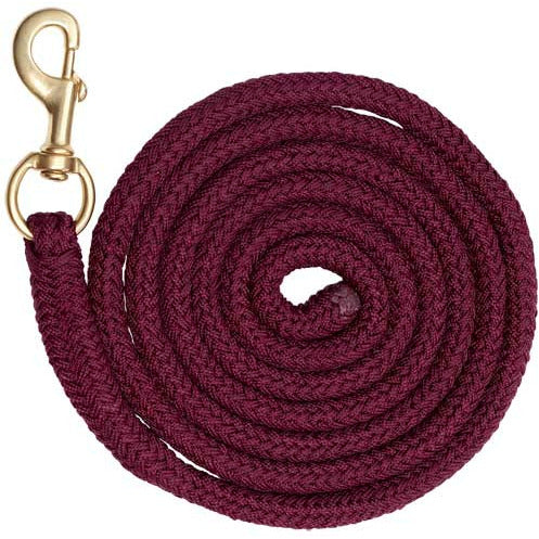 ZILCO HALTERS & LEADS BURGUNDY Zilco Pp Braided Lead Rope