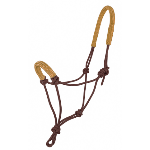 ZILCO HALTERS & LEADS ONE SIZE / BROWN Zilco Knotted Rope Halter With Padded Nose