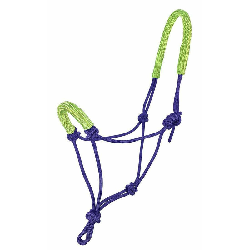 ZILCO HALTERS & LEADS ONE SIZE / PURPLE Zilco Knotted Rope Halter With Padded Nose