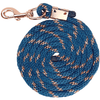 ZILCO HALTERS & LEADS PETROL (DISCONTINUED) Zilco Estate Lead Rope With Rose Gold Snap