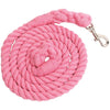 ZILCO HALTERS & LEADS PINK Zilco Cotton Lead Rope With Np Snap