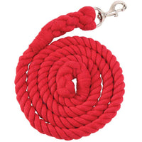 ZILCO HALTERS & LEADS PINK Zilco Cotton Lead Rope With Np Snap