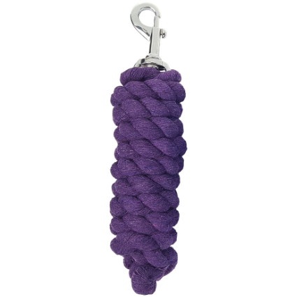 ZILCO HALTERS & LEADS PURPLE Zilco Economy Cotton Lead Rope